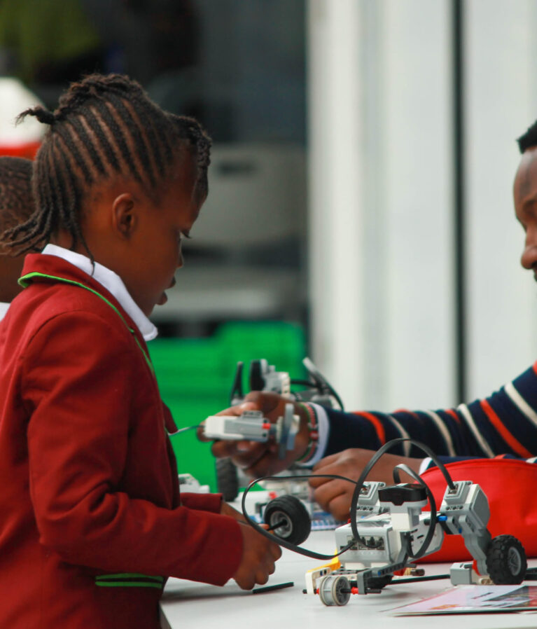 The Robotics program at Kiota School introduces learners to modern technology, engineering, and coding through hands-on experiences. It focuses on designing, building, and programming robots, helping students understand real-world technological applications.