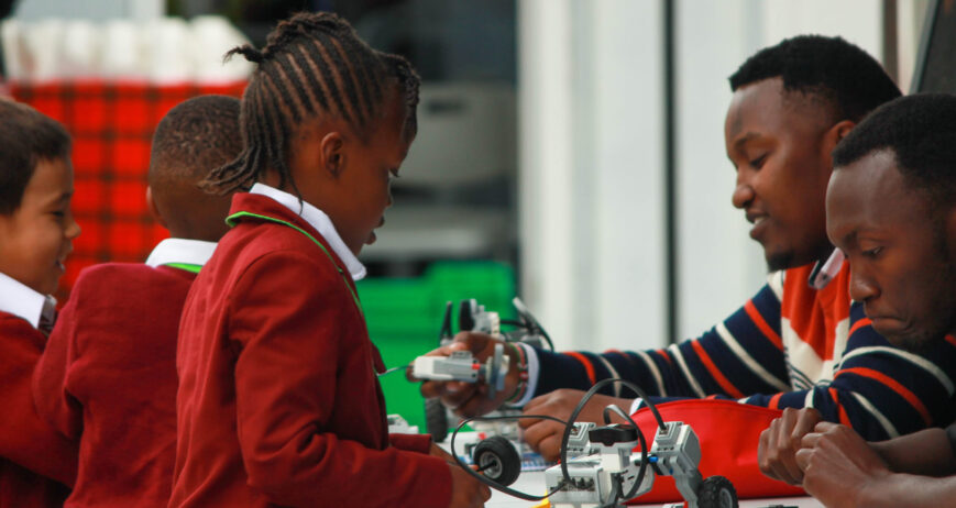 The Robotics program at Kiota School introduces learners to modern technology, engineering, and coding through hands-on experiences. It focuses on designing, building, and programming robots, helping students understand real-world technological applications.