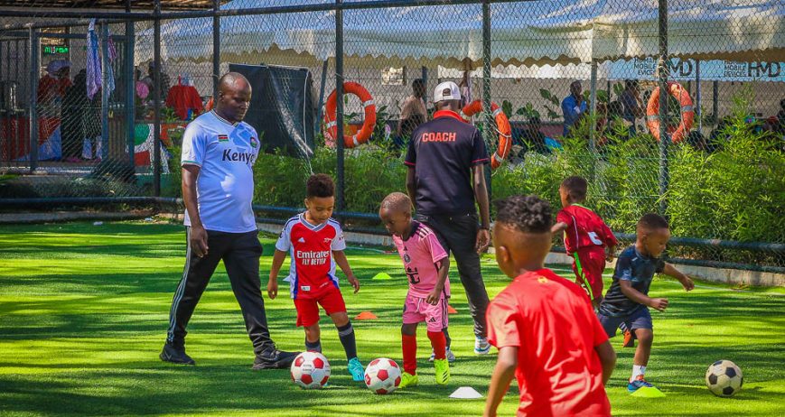 The Football Academy at Kiota School develops sports skills, teamwork, and discipline among learners. It provides structured training sessions that focus on improving football techniques and game understanding.