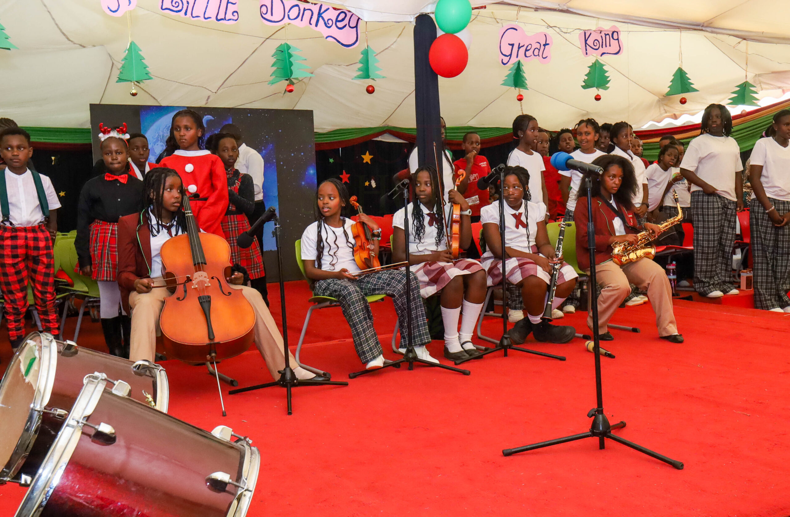 The Music program at Kiota School offers learners the opportunity to explore a wide range of musical instruments including piano, guitar, drums, and violin. It is designed to nurture creativity and provide a platform for self-expression through music.