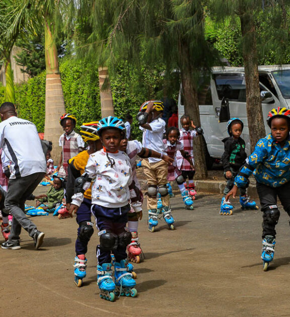 The Skating program at Kiota School focuses on developing balance, coordination, and physical fitness through engaging activities. It provides a fun and safe environment where children can build confidence while learning essential motor skills.